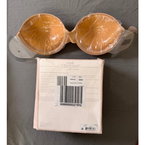 NEW Fashion Forms Nude Go Bare Ultimate Boost Backless Strapless Bra Size A - Picture 4 of 4